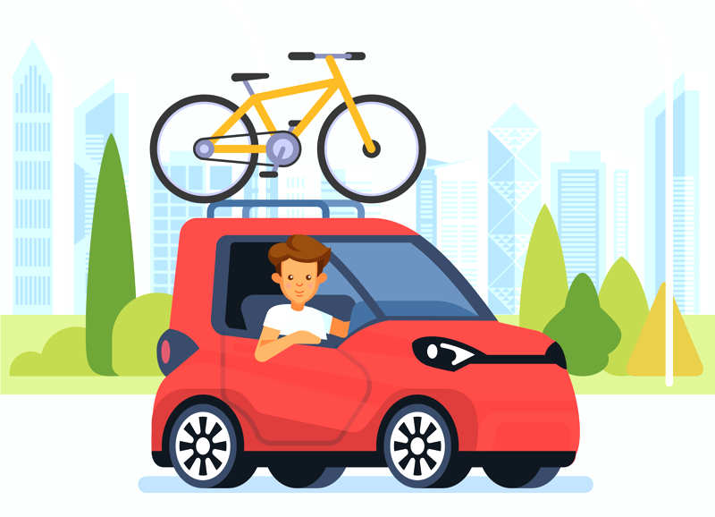 Dachträger Fahrrad Liegend Test